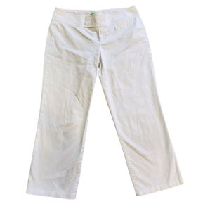 Lilly Pulitzer White Cropped Pants